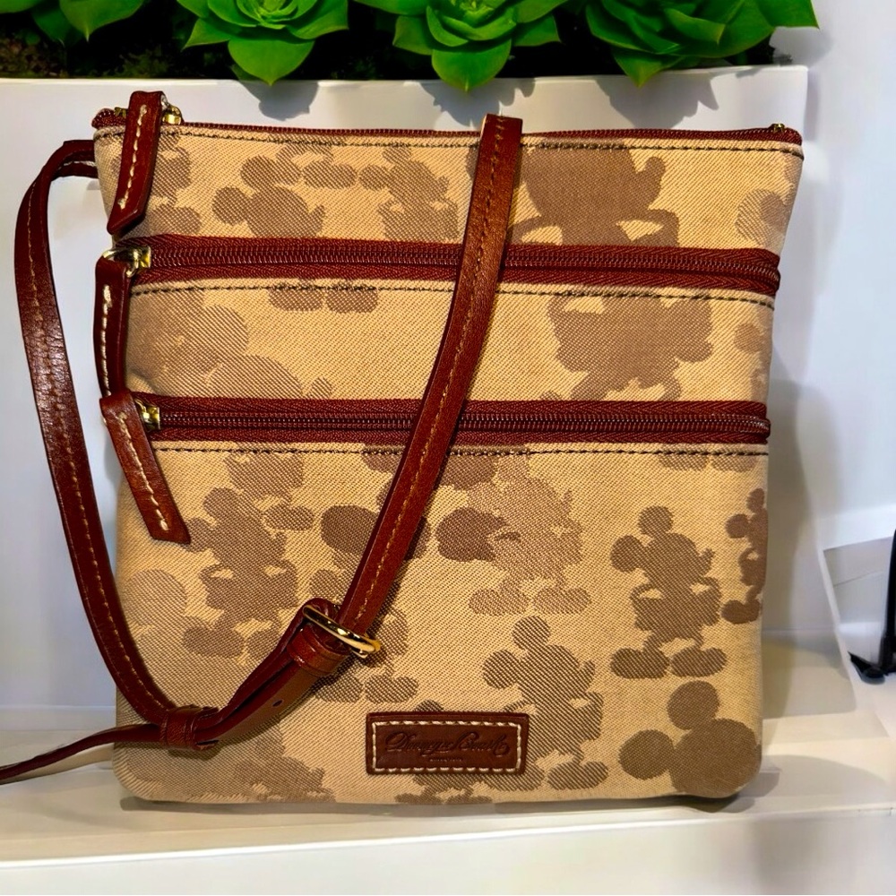 Dooney & Bourke Disney Parks Mikey Mouse Tonal Crossbody Letter Carrier …